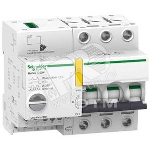 Выключатель автоматический трехполюсный REFLEX iC60N Ti24 10А B 10кА | A9C61310 | Schneider Electric - Schneider Electric
