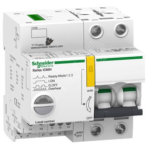Выключатель автоматический двухполюсный REFLEX iC60H Ti24 40А B 15кА | A9C64240 | Schneider Electric - Schneider Electric