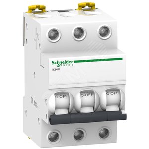 Выключатель автоматический трехполюсный 63А С iK60N 6кА - Schneider Electric