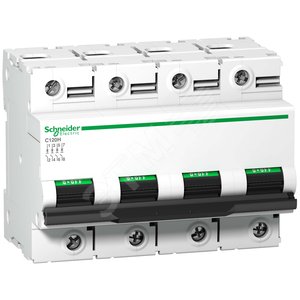 Выключатель автоматический четырехполюсный C120H 63А B 15кА | A9N18434 | Schneider Electric