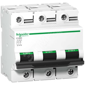 Выключатель автоматический трехполюсный C120H 80А C 15кА | A9N18468 | Schneider Electric