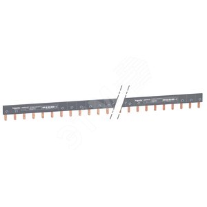 ШИНКА ГРЕБЕНЧАТАЯ 1П (L1:) 57 МОД.18ММ 100А       РАЗРЕЗАЕМАЯ (A9XPH157)