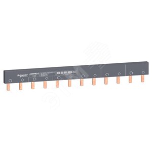 Шинка гребенчатая 2П (L1L2:) 12 модулей 18мм 100А неразрезаемая - Schneider Electric