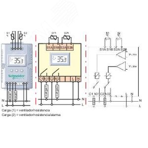ELECTRONIC THERMOSTAT 24V C? 2 DRY CONTACT (NSYCCOTH30VID) - фото 6