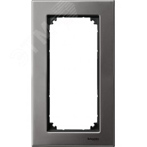 РАМКА МЕТАЛ.2-МЕСТНАЯ Б/ПЕРЕГ.СЕР.РОДИЙ | MTN403814 | Schneider Electric - фото 4