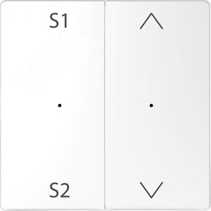 Клавиша D-Life PlusLink 2-ная с S1/S2 вх/вз белый лотос SD (MTN5227-6035) - Schneider Electric