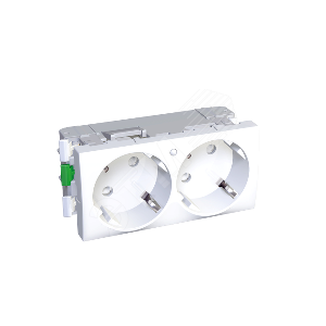 Розетка двойная 45 2P+E со шторками с индикацией - Schneider Electric