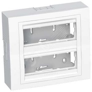 Коробка наружного монтажа 2x3 горизонтальная рамка 9003 - Schneider Electric