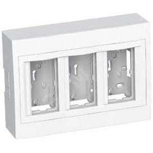 Коробка наружного монтажа 3x2 вертикальная рамка R9003 - Schneider Electric