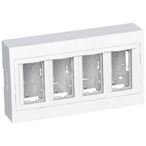 Коробка наружного монтажа 4x2 вертикальная рамка R9003 - Schneider Electric