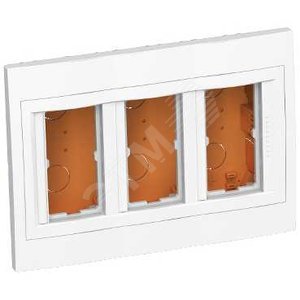 Коробка скрытого монтажа 3x2 вертикальная рамка R9003 (ALB44466N) - Schneider Electric