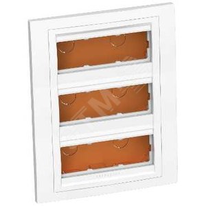 Коробка скрытого монтажа 3x3 горизонтальная рамка 9003 - Schneider Electric