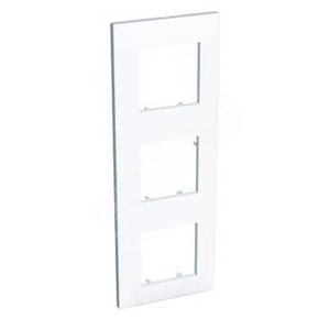 Рамка 3 поста вертикальная белая 71мм - Schneider Electric