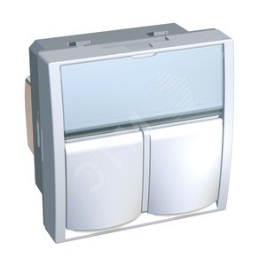 Розетка ACTASSI S-ONE 2хRJ45 cat.5e неэкранированная - Schneider Electric