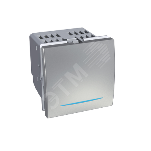 Диммер нажимной универсальный 0-350W/VA металл (ALB46190) - Schneider Electric