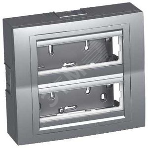 Коробка наружного монтажа 2x3 горизонтальная рамка металл - Schneider Electric