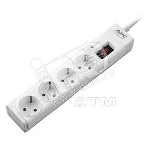 Фильтр сетевой 4 розетки кабель 1м белый - Schneider Electric
