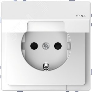 Розетка D-Life 16А с заземляющим контактом и      крышкой IP 44 белый лотос SD (MTN2314-6035) - Schneider Electric