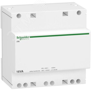 ТРАНСФОРМАТОР БЕЗОПАСН. iTR 16ВА 12/24В | A9A15218 | Schneider Electric - фото 3