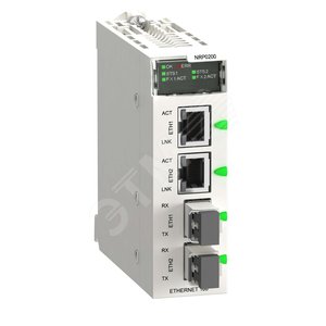 Повторитель оптоволоконный RIO в шасси Modicon X80 (BMXNRP0200) - Schneider Electric