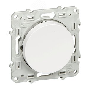 Odace Белый Выключатель 1-клавишный | S52R201 | Schneider Electric - фото 2
