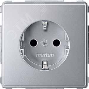 МЕХ. РОЗ.SCHUKO С ЗАШ.ШТОРКАМИ АЛЮМИНИЙ | MTN2300-7260 | Schneider Electric 5