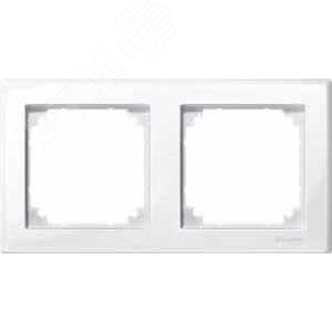 M-Smart Рамка 2 поста белая (MTN478219) 5