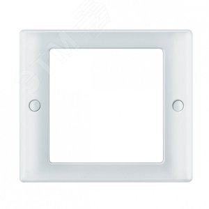 Рамка 1 пост AQUADESIGN с винтовым креплением белый - фото 10