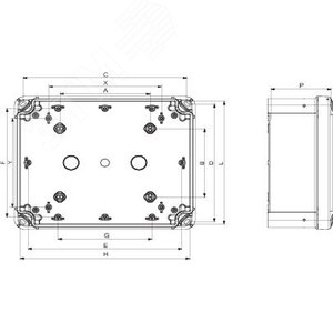 ПЛАСТ.КОРОБКА PK-UL IP66 116x116x62 | NSYTBP11116 | Schneider Electric - фото 5