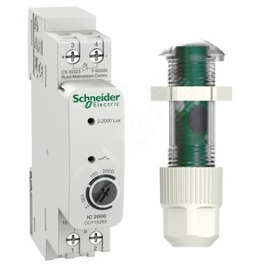 СУМЕРЕЧНЫЙ ВЫКЛЮЧАТЕЛЬ IC2000d аналоговый с щитовым датчиком освещен. для помещ. | CCT15285 | Schneider Electric - Schneider Electric