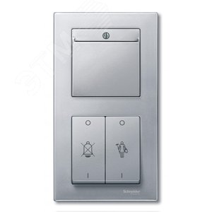 M-Plan Рамка 2 поста алюминий (MTN486260) 4