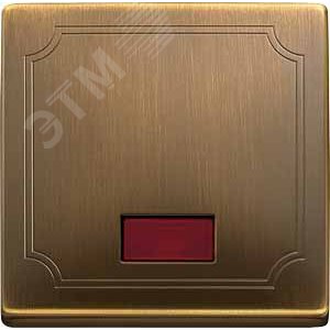 КЛАВИША Х1 С ИНДИКАЦИЕЙ, АНТИЧНАЯ ЛАТУНЬ | MTN411843 | Schneider Electric 5