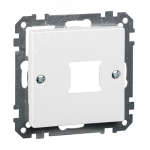 Центральная плата для розетки RJ11/RJ45 1 пост белый (MTN291525) - фото 3