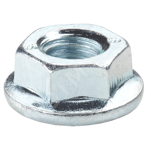 Гайка фланцевая М6 (100 шт.) электрогальв.