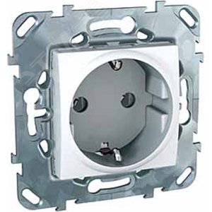 UNICA Розетка в рамку с заземлением белая (MGU5.036.18ZD) 2