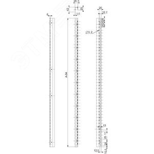 2 ВЕРТИКАЛЬНЫЕ РЕГ. РЕЙКИ 1600 | NSYSMVR16 | Schneider Electric - фото 10