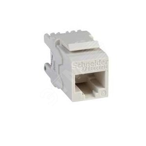 Модуль RJ45 Keystone категория 6 UTP Белый - Schneider Electric