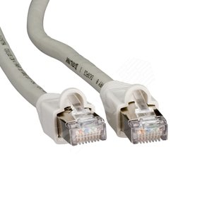 Шнур коммутационный категория 6 STP 3м Серый - Schneider Electric