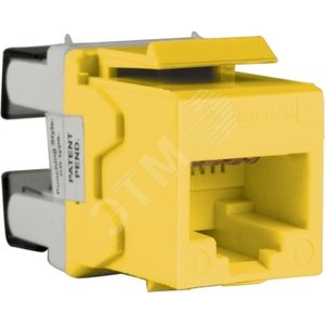 Модуль RJ45 Keystone категория 5е UTP Жёлтый - Schneider Electric