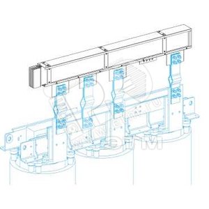 ВВОДНЫЙ БЛОК ДЛЯ СУХИХ ТРАНС. N2, 3L+N+PER, Cu, 2000А | KTC2000EL72 | Schneider Electric