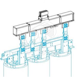 ВВОДНЫЙ БЛОК ДЛЯ СУХИХ ТРАНС. N4, 3L+N+PER, Cu, 5000А | KTC5000EL74 | Schneider Electric