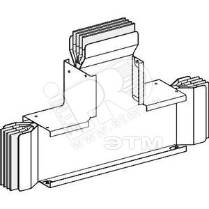 СЕКЦИЯ ТРОЙНИКОВАЯ НА РЕБРО, 3L+N+PER, Cu, 4000А | KTC4000TC7 | Schneider Electric
