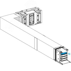 CANALIS KSA УГЛОВАЯ СЕКЦИЯ НАЛЕВО 630А 300x(700-1200) ИЗМЕНЯЕМАЯ В + БАРЬЕР - Schneider Electric
