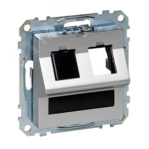 Наклонная плата для Keystone RJ45 алюм | MTN4568-0460 | Schneider Electric - фото 3
