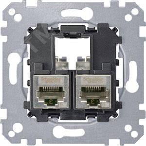 Actassi Розетка компьютерная 2хRJ45 Cat6A STP (MTN4576-0022) - Schneider Electric