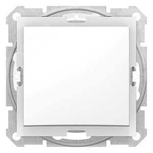 Sedna Переключатель одноклавишный проходной в рамку IP44 белый сх.7 (SDN0500321) - фото 3