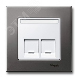 Рамка 1 пост металлическая серый родий (MTN403114) - Schneider Electric