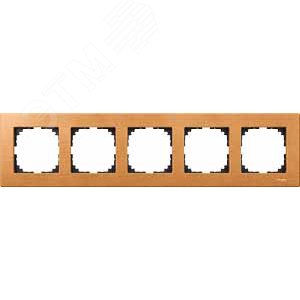 РАМКА ДЕРЕВЯН.5-МЕСТНАЯ БУК | MTN4055-3470 | Schneider Electric - фото 4
