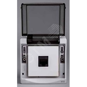 Mureva Розетка компьютерная RJ45 категория 5 UTP наружная в сборе серый IP55 - Schneider Electric