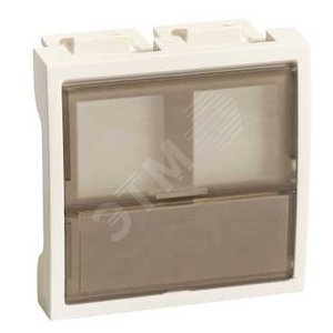 ПАНЕЛЬ ЛИЦ. 2МОД. Д/2ХRJ45 KEYSTONE БЕЛ. - Schneider Electric